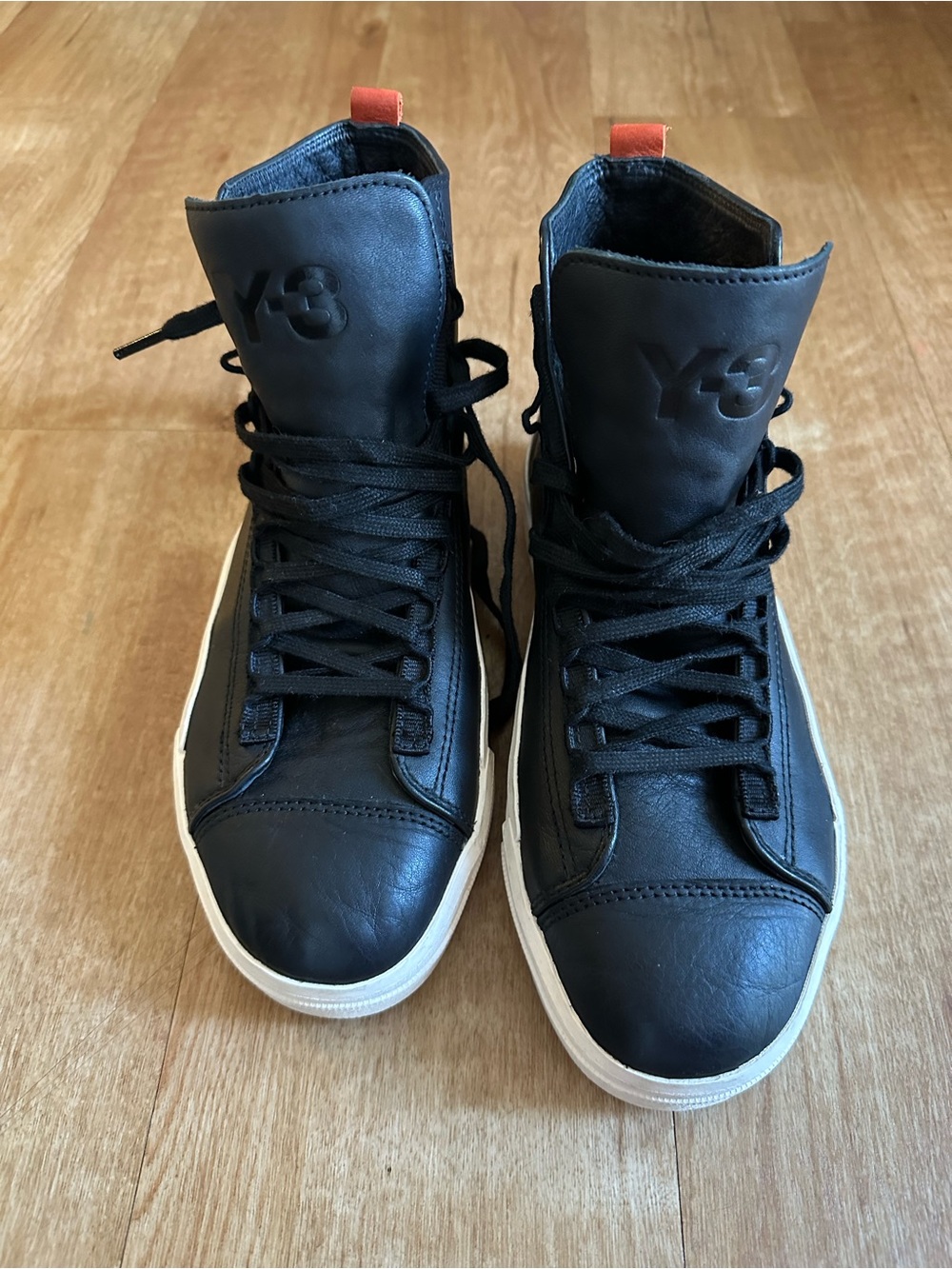 adidas Y-3 Yohji Yamamoto Yuben Mid Black Fox Orange FX0568 - Size 9
